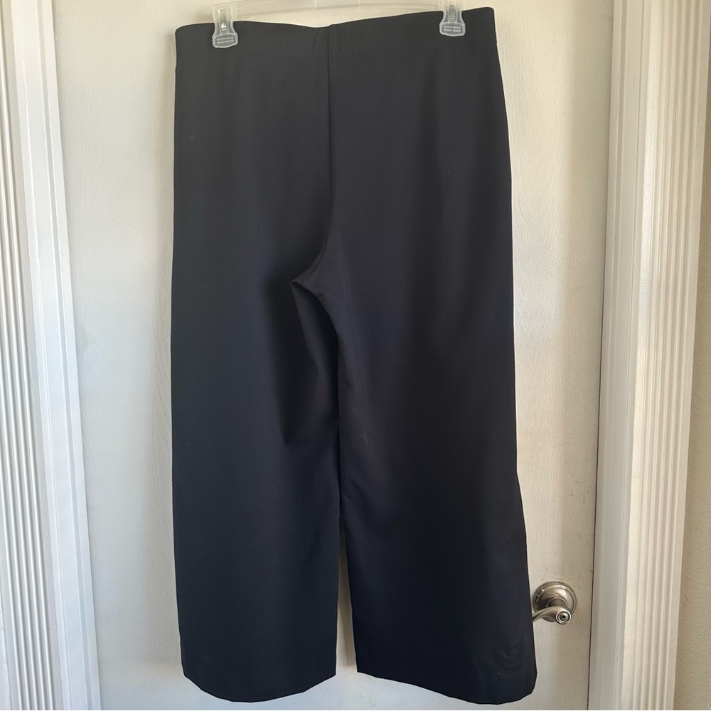 Ann Taylor The Sailor Dramatic Black Wide-Leg Stretchy Trousers Pants Size 16P - Picture 7 of 15